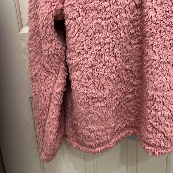 Dittos Quarter-Zip Jacket Super Cozy Sherpa XLarge Pink Warm Soft Comfy Winter - Picture 10 of 13